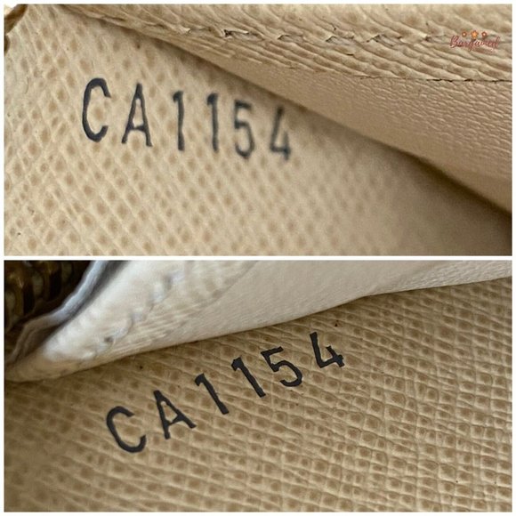 Authentic Louis Vuitton Damier Azur Canvas Leather Zippy Organizer Wallet CA1154 - Picture 11 of 12